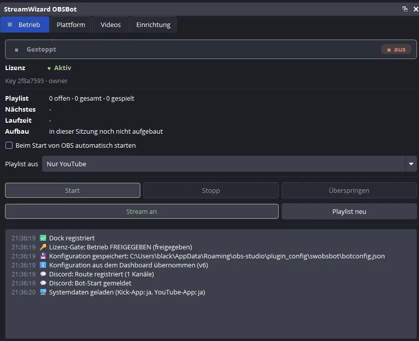 StreamWizard Demo-Bild 2